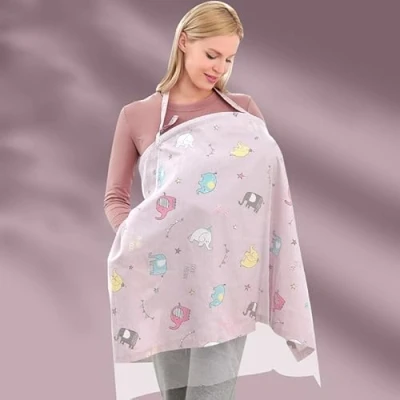 Afbeelding van Borstvoedingsdoek voor onderweg, borstvoedingsdoek, katoenen borstvoedingsschort, multifunctionele borstvoedingshoes, borstvoedingdoek, mousseline, borstvoedingsdoekjes en sjaals, verpleeghoes