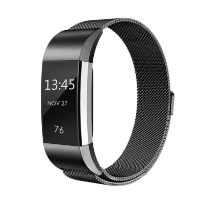 Afbeelding van Fitbit Charge 2 milanese bandje Maat: Large Zwart