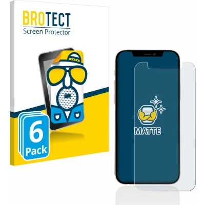 Afbeelding van BROTECT Screenprotector voor Apple iPhone 12 mini Folie Beschermfolie matte (6 Stuks)