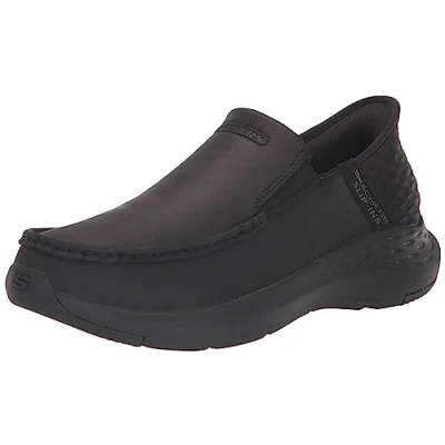 Afbeelding van Skechers Parson Oswin Mocassin voor heren, met slip in technologie, zwart, 48.5 EU