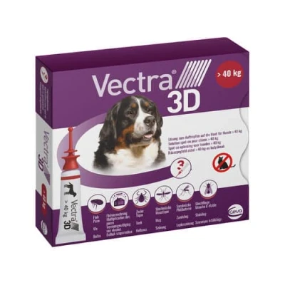 Afbeelding van DATUMVOORDEEL: Vectra 3D Hond ( XL &gt; 40 kg) 3 pipetten