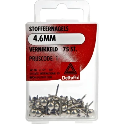 Afbeelding van Deltafix Stoffeernagels vernikkeld 4.6 mm 75 stuks