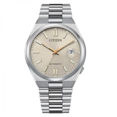 Afbeelding van Citizen Tsuyosa automatic men&#039;s watch, beige background NJ0151 88W, steel case and bracelet