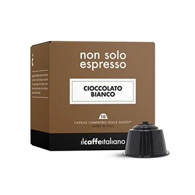 Afbeelding van FRHOME 48 capsules compatibel met Nescafé Dolce Gusto machines Witte chocolade Il caffè italiano