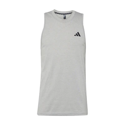 Afbeelding van adidas Heren Train Essentials Feelready Training Sleeveless Tee, Medium Grey Heather/White/Black, XS