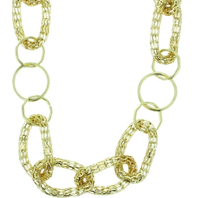 Afbeelding van Behave Goudkleurige ketting met grove schakels