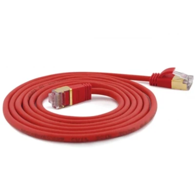 Afbeelding van Patchkabel SSTP CAT7 Ste. CAT6a d=4mm 0,10m rot