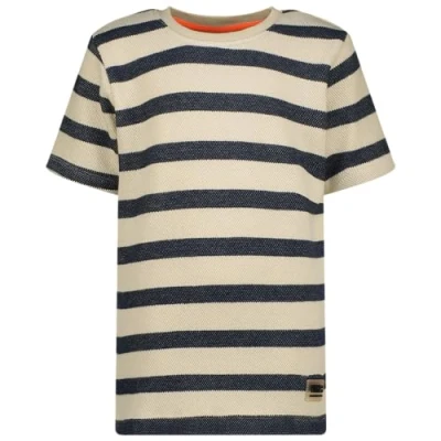 Afbeelding van Vingino gestreept T shirt Hone donkerblauw/ecru