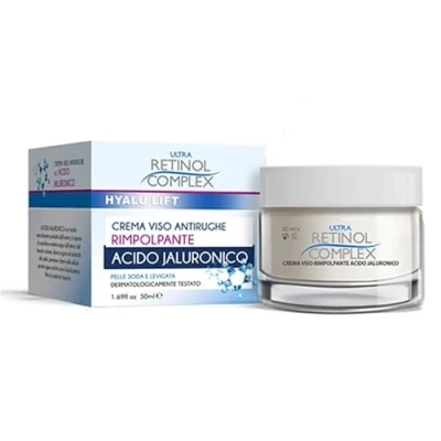 Afbeelding van Ultra Retinol Complex Crema Viso Rimpolpante 50ml All&#039;Acido Jaluronico