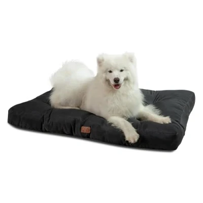Afbeelding van BEDSURE Hondenkussen voor grote honden, wasbaar, 120 x 90 cm, hondenmatras, waterdicht, XXL, grote, middelgrote outdoor, gewatteerd, diepzwart, 10 cm hoog, XL koelmat huisdieren