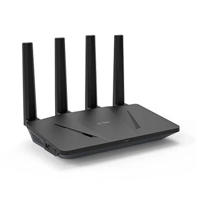 Afbeelding van GL.iNet GL AX1800 (Flint) WiFi 6 router Dual band Gigabit draadloze internetrouter 5 x 1G Ethernet poorten Tot 120 apparaten Geweldige OpenVPN en WireGuard snelheid WPA3 beveiliging MU MIMO 802.11ax