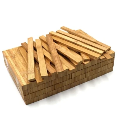 Afbeelding van 80 x houten lijst, 22 8 160 mm, eiken, losse knutselblokken om te knutselen, knutselstokken (bamboe 17 7 mm)