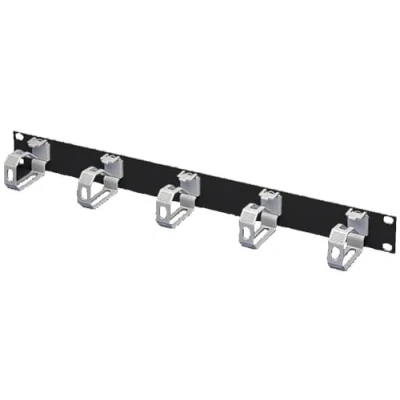 Afbeelding van Rittal 7159017 19 inch Rangeerpaneel 1 HE Diepzwart (RAL 9005)