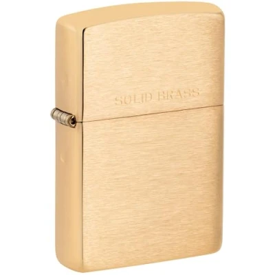 Afbeelding van Zippo Messing geborstelde gravure aansteker