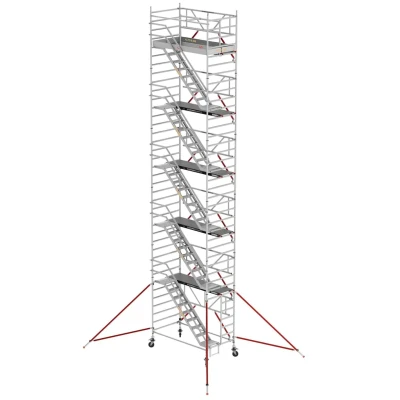 Afbeelding van Altrex Trapsteiger RS TOWER 53 Safe Quick L250xB135 12.20m werkhoogte Houten platform