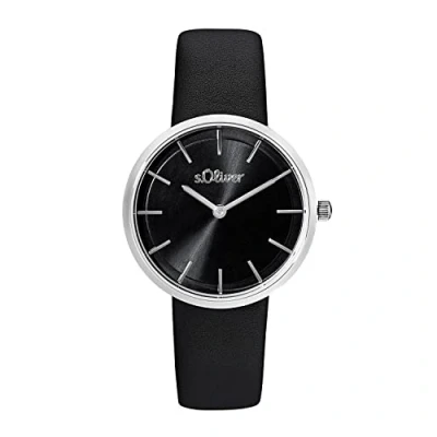 Afbeelding van s.Oliver Horloge, Dames, Maat: 17, Schwarz