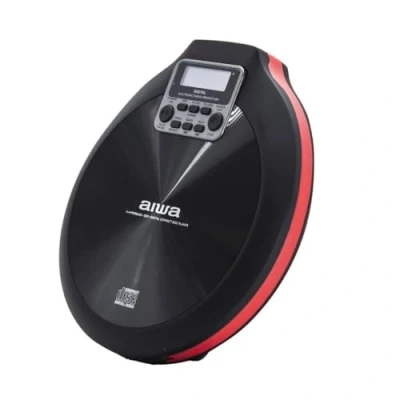 Afbeelding van CD/MP3 Player Aiwa PCD810RD Laptop Red Black