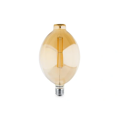 Afbeelding van E27 LED Filament BT180 Goud Globelamp 12W Warm Wit Dimbaar