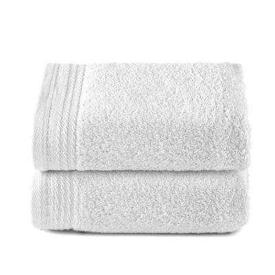 Afbeelding van Top Towel Premium Grote badhanddoeken, 2 handdoeken, 50 x 100 cm, 100% katoen, 600 gram, wit
