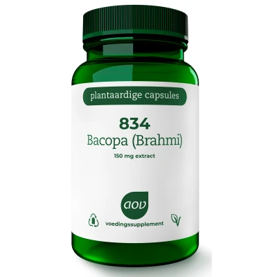 Afbeelding van gratis verzending: 2x AOV 834 Bacopa (Brahmi) 60 vegacapsules