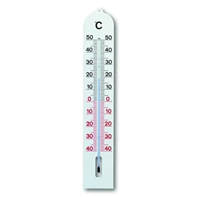 Afbeelding van Thermometer kunststof wit binnen/buiten