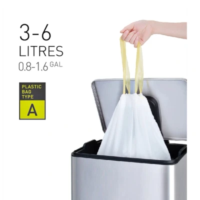 Afbeelding van Afvalzak EKO Type A 6L Wit