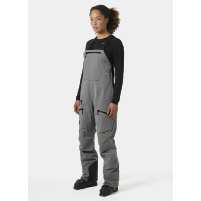 Afbeelding van Helly Hansen Women Elevation Infinity Shell Bib Pant Rock Maat L