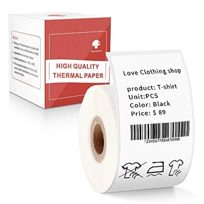 Afbeelding van Phomemo M110 M120 M200 M220 M221 vierkant multifunctioneel label, 40 x 80 mm, 100 etiketten/rol