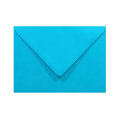 Afbeelding van Netuno 50 stuks blauwe B6 enveloppen 125x175mm Rainbow 80g puntklep zonder venster voor bruiloft kerstmis wenskaarten uitnodigingen