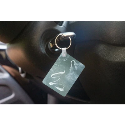 Afbeelding van Sleutelhanger Acrylverf Design Abstract Uitdeelcadeautjes Plastic