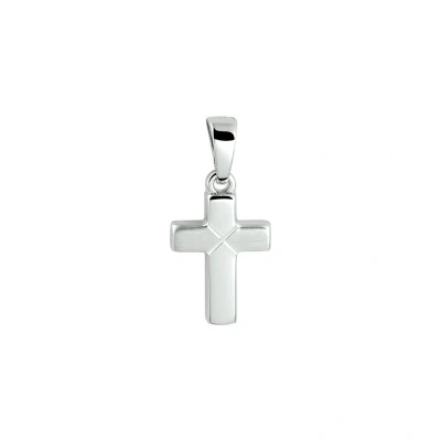 Afbeelding van Zilver Gerhodineerde Hanger kruis gediamanteerd 1332794