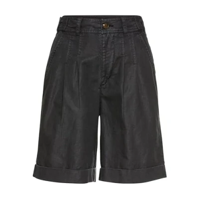 Afbeelding van camel active Short van linnenmix Maat womenswear 31IN Zwart