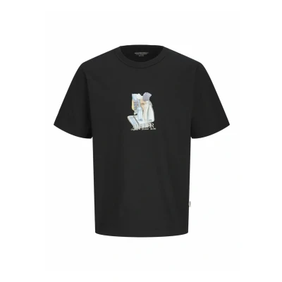 Afbeelding van Jack &amp; Jones Jorbrooklyn Graphic TEE C.N Tshirt print, Heren, Maat: XS, Black