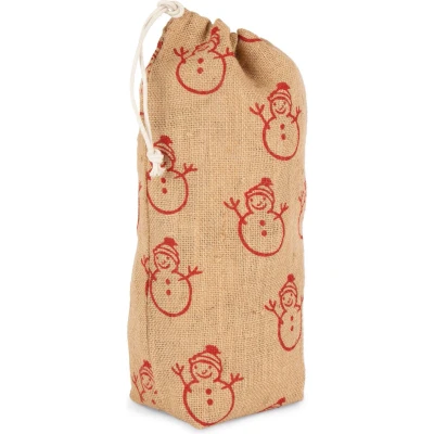 Afbeelding van Kimood Fleshouder met kerstmotieven KI0726 Natural / Cherry Red