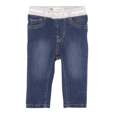 Afbeelding van Levi&#039;s Meisjes Skinny jeans met logoprint in de kleur Indigo, maat: 80