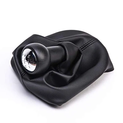 Afbeelding van SFONIA 5 Versnellingen Auto Schakelpook Knoppen Versnellingspook Shifter Pookknop Gear Gaiter Cover 207 307 308 CC