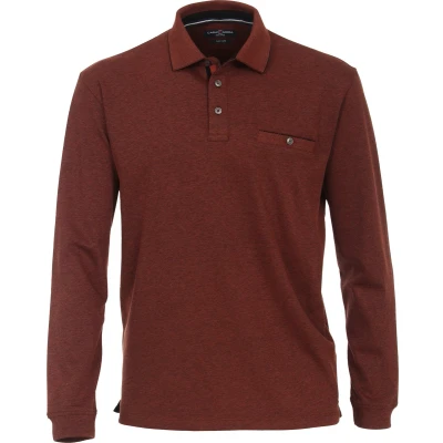 Afbeelding van Casa Moda Poloshirt Strepen Navy maat XL heren met Regular fit Pasvorm Polyester Suitable Herenkleding