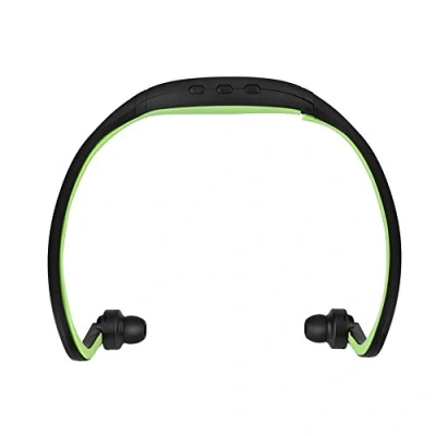 Afbeelding van Bluetooth headset, sport draadloos 4.1 nekband hoofdtelefoon stereo headset met microfoon, TF kaartsleuf en handsfree functie (groen)