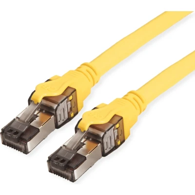 Afbeelding van Netwerkkabel Cat8 S/FTP 3 meter (Soepel, 100% koper, LSZH, Geel)