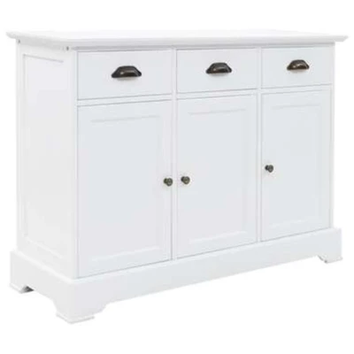 Afbeelding van Dressoir met 3 deuren 105x35x77,5 cm MDF en grenenhout