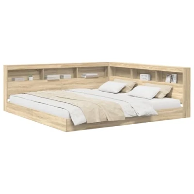 Afbeelding van vidaXL Boekenkastbed Sonoma Eiken 180x200 cm Geengineerd Hout