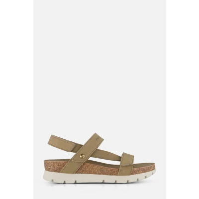Afbeelding van Panama Jack Selma B29 Sandalen groen Nubuck Dames Maat 39