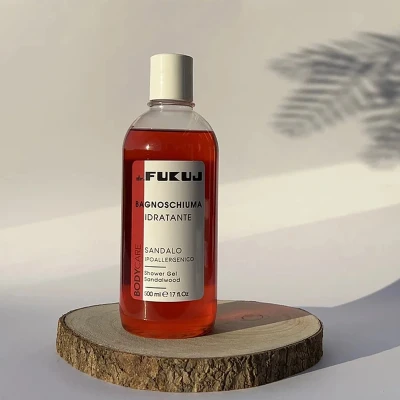 Afbeelding van Dr Fukuj hydraterende badschuim en bad gel met krachtige SANDAAL geur 500ml