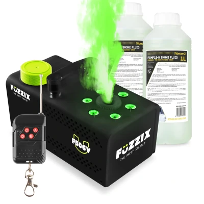 Afbeelding van Fuzzix F506V verticale party Rookmachine met 6 RGB leds incl 2L