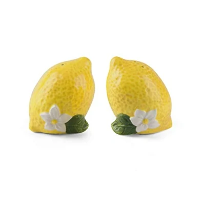 Afbeelding van Excelsa Keramiek Zout en Peper Set, Amalfi, Geel, 2 Stuks