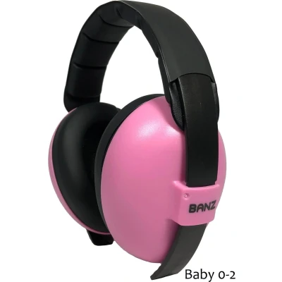 Afbeelding van Baby Banz Gehoorbeschermers Speciaal voor Baby&#039;s en Peuters roze (3 36mnd)