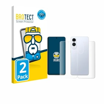 Afbeelding van BROTECT Screenprotector voor Samsung Galaxy S25 Edge (Voor+Achter) Folie Beschermfolie transparant volledig dekking (2 Stuks)