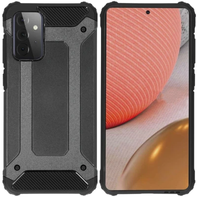 Afbeelding van Samsung Galaxy A72 Hoesje Kunststof iMoshion Hardcase/Backcover Zwart Telefoonhoesje