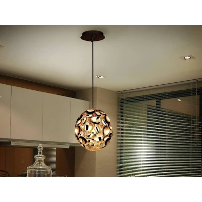 Afbeelding van Schuller Valencia Narisa LED hanglamp Ø 18 cm roségoud/bruin