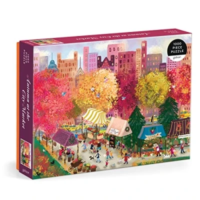 Afbeelding van Joy Laforme Autumn at the City Market 1000 Piece Puzzle